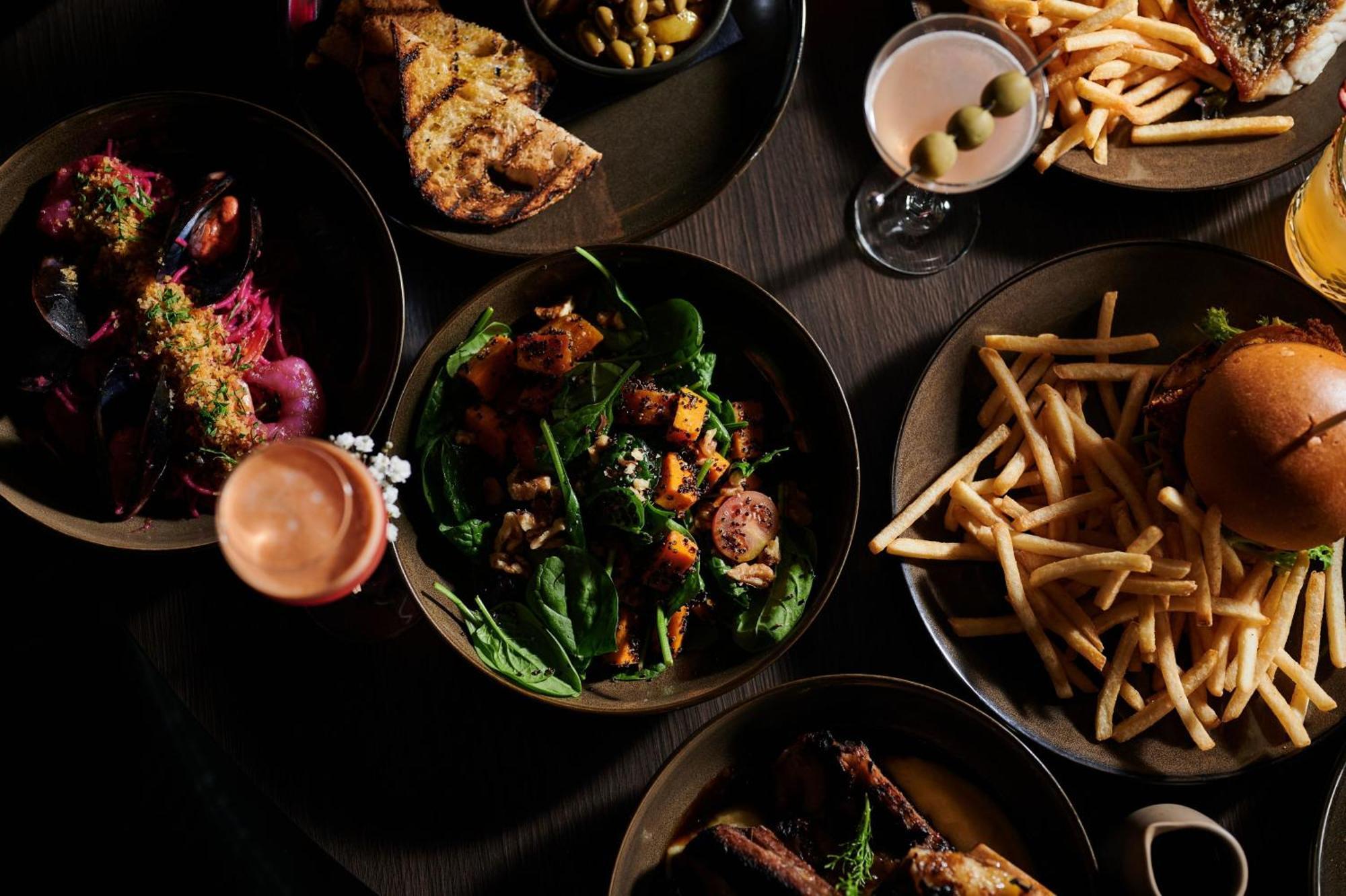 Midnight Hotel, Autograph Collection Canberra Exteriör bild A selection of dishes at the restaurant